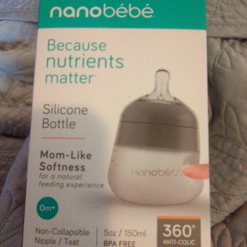 Nanobe'be' silicone baby bottle 0m+